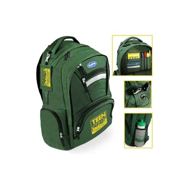Propac BACKPACK WITH TEEN CERT LOGO D2012-TEEN-GREEN - main